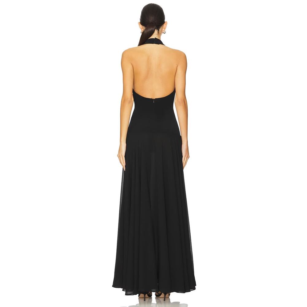 Lovers and Friends Sophie Gown Maxi Halter Formal Evening Gala Party Prom Small - Picture 3 of 10